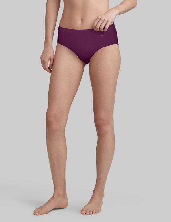 High Rise Brief - Purple Leopard  TENCEL™ Underwear – Stripe