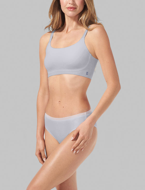 Tommy John NWT Comfort Smoothing Triangle Bralette Gull Gray Size XXL  3D(TJ38)