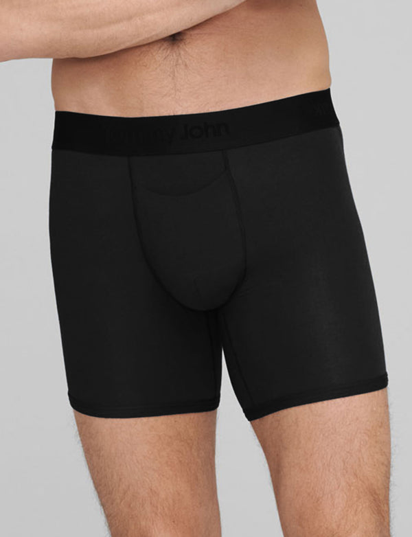 Starter Mens Boxer Briefs Active Performance Breathable Underwear for Men,  6-Pack 