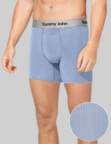 Second Skin Luxe Rib Mid-Length Boxer Brief 6 – Tommy John
