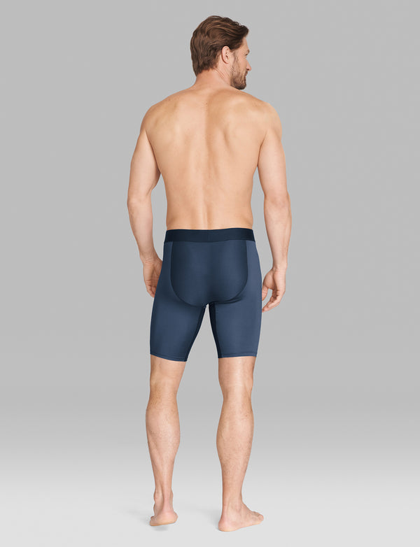 Tommy John Men's Underwear –Cool Cotton Boxer Briefs with Contour  Pouch-Longer 8 Inseam– Comfortable Fabric