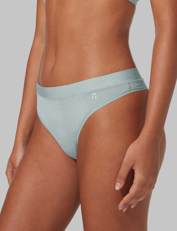 Tommy John Underwear  Womens Second Skin Luxe Rib Thong