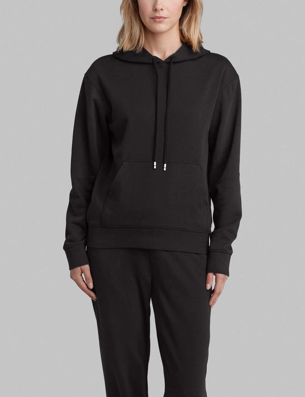 Tommy Hilfiger Women's French Terry Relaxed Fit Full Zip Hoodie, Black at   Women's Clothing store