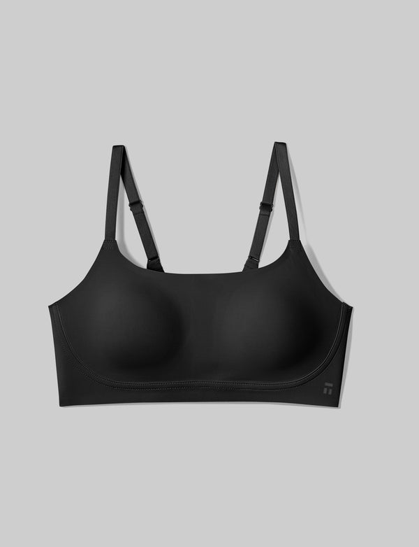 Zuwimk Bras For Women Push Up,Women's Blissful Benefits Back-Smoothing  Comfort Wireless Lift T-Shirt Bra Black,Gray,75F