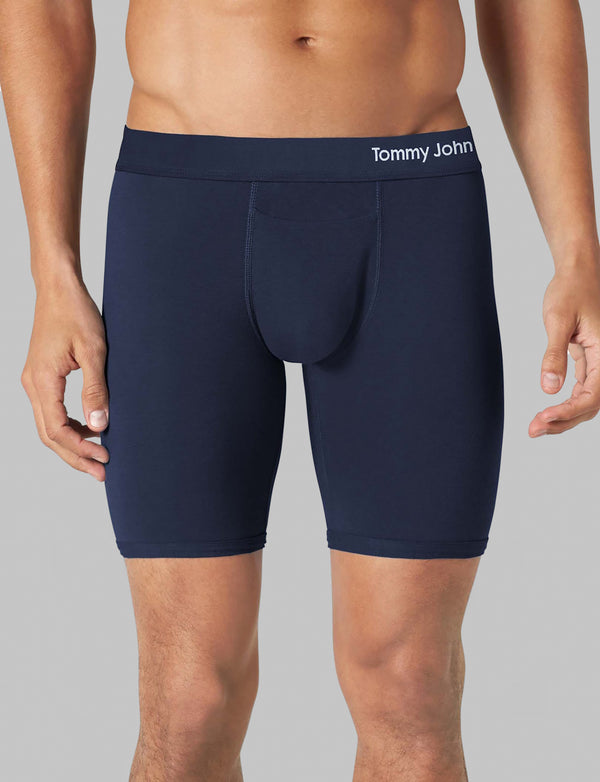 Tommy John Men's Underwear –Cool Cotton Boxer Briefs with Contour
