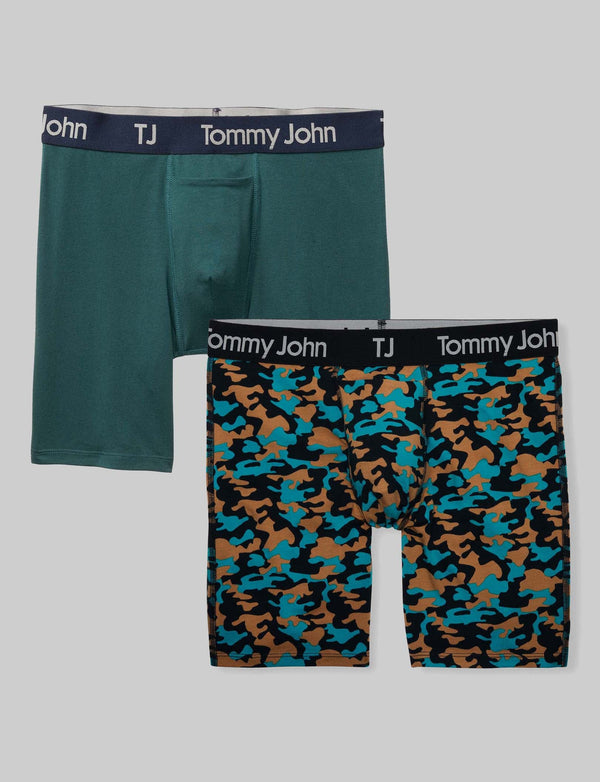TJ, Tommy John Men's 6'' Boxer Briefs 2pk - Dress Blue/Turbulence XL 2 ct