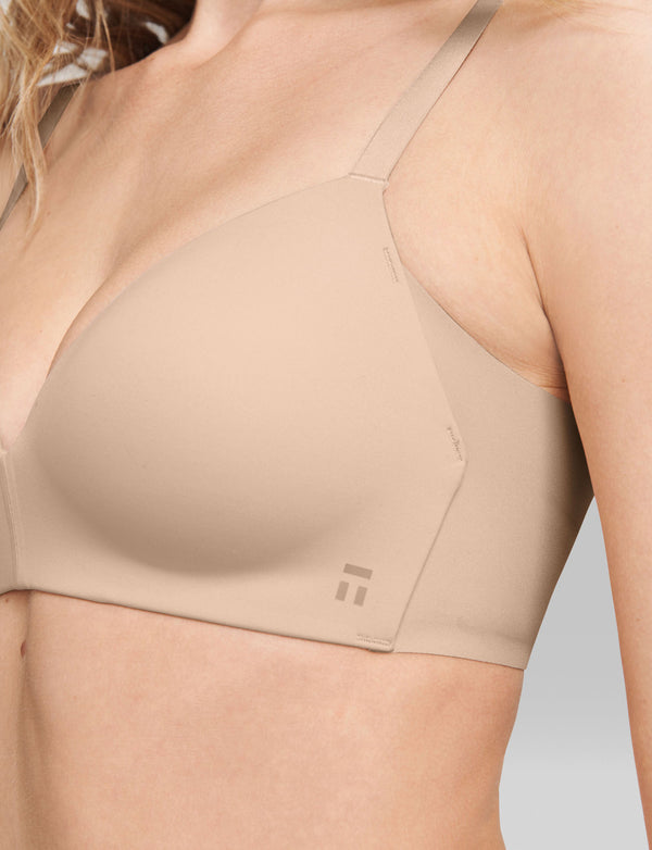Women'S Wireless Bra Smoothing Comfort Wireless Lightly Lined T-Shirt Bra  Full Coverage Bra Secrets Perfectly Smooth Wirefree Bra Clear Back Bra With  Transition Straps 