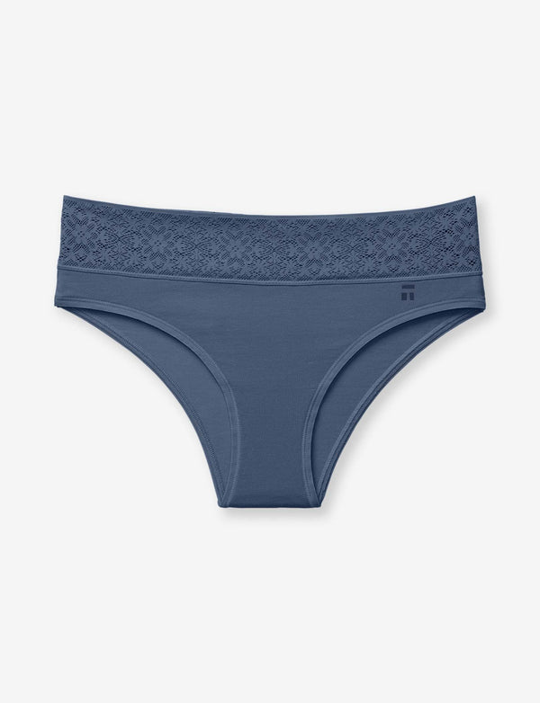 Cool Cotton Lace Cheeky Panty Maple Sugar L by Tommy John