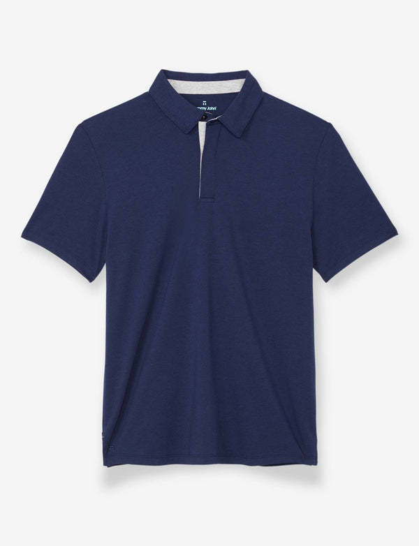 Buy FUAARK Men's Slim Fit Polo T-Shirt (Navy, Small) at