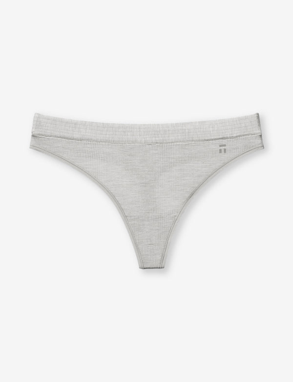 Women's Second Skin Luxe Rib Thong – Tommy John