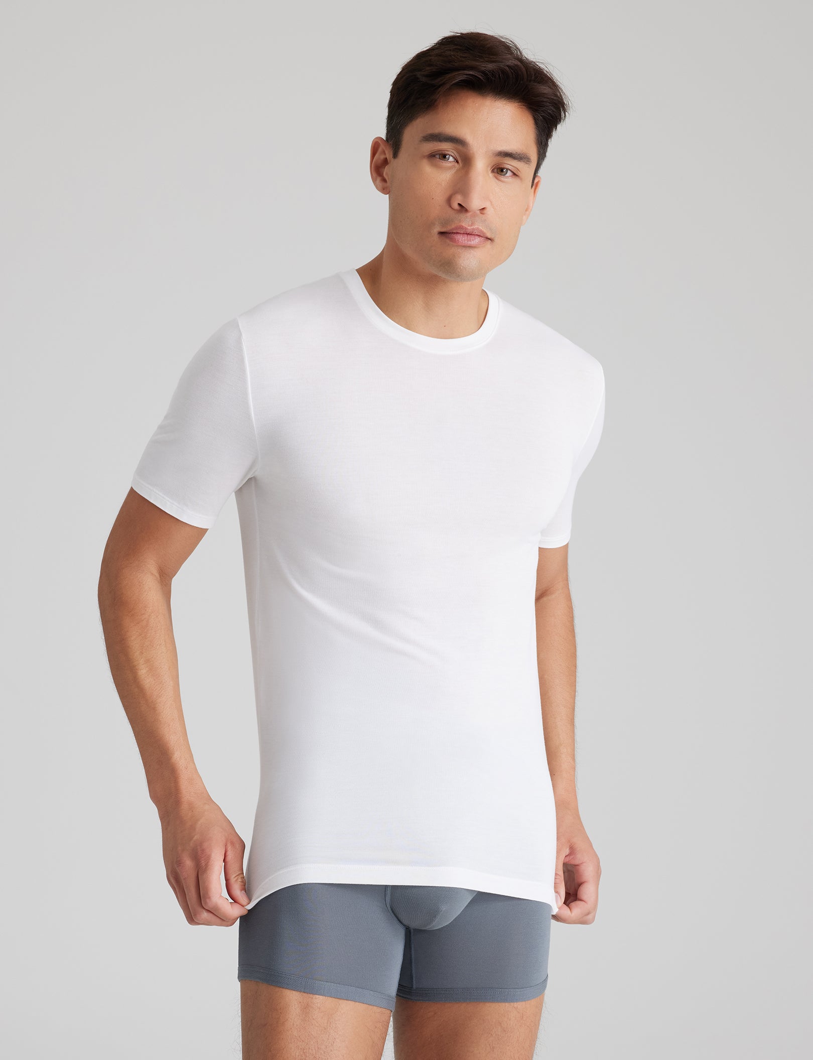 Second Skin Crew Neck Stay-Tucked Undershirt