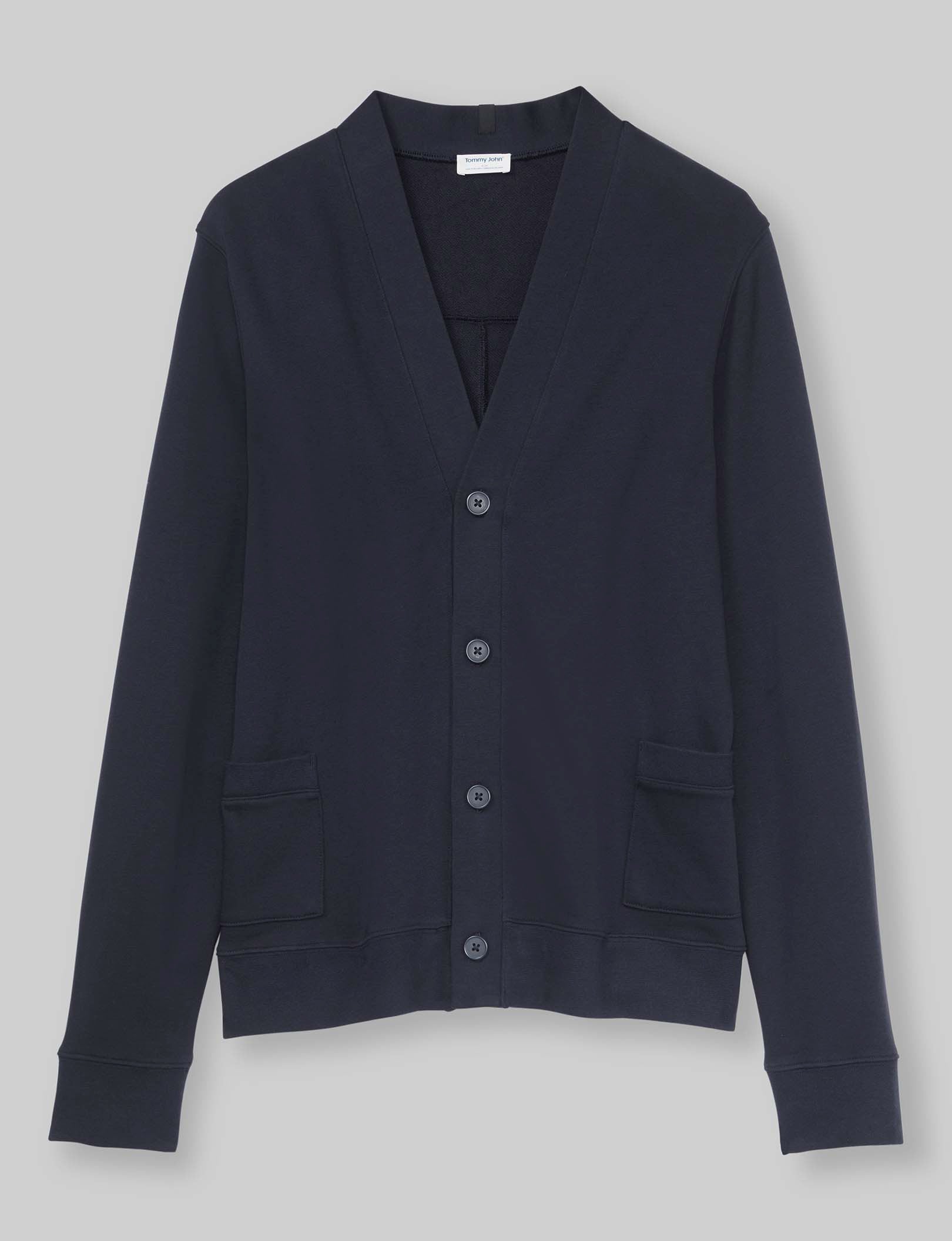 French terry cardigan best sale