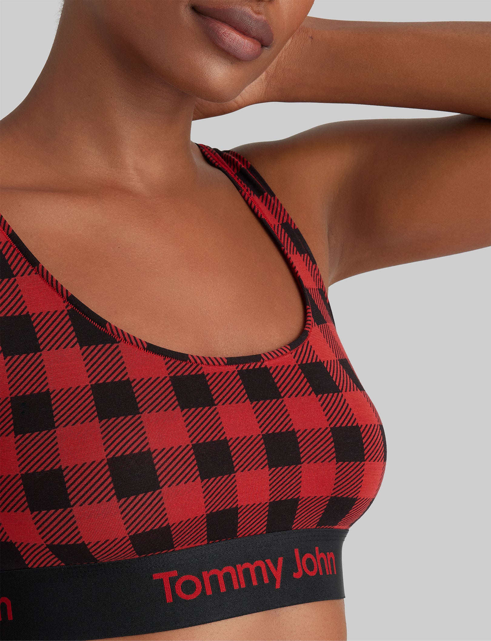 Checkered bralette top online