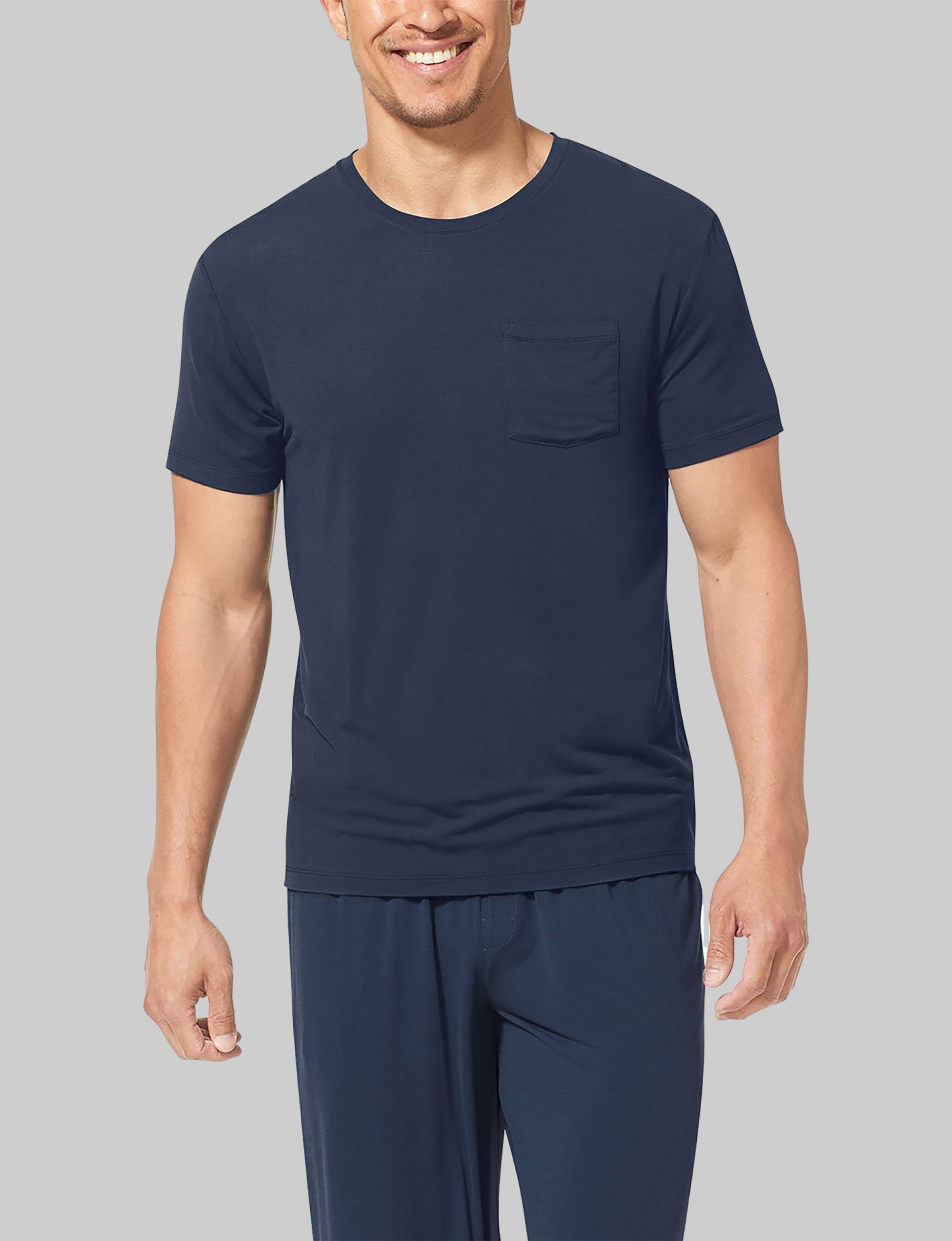 Second Skin Sleep Crew Neck Pocket Tee