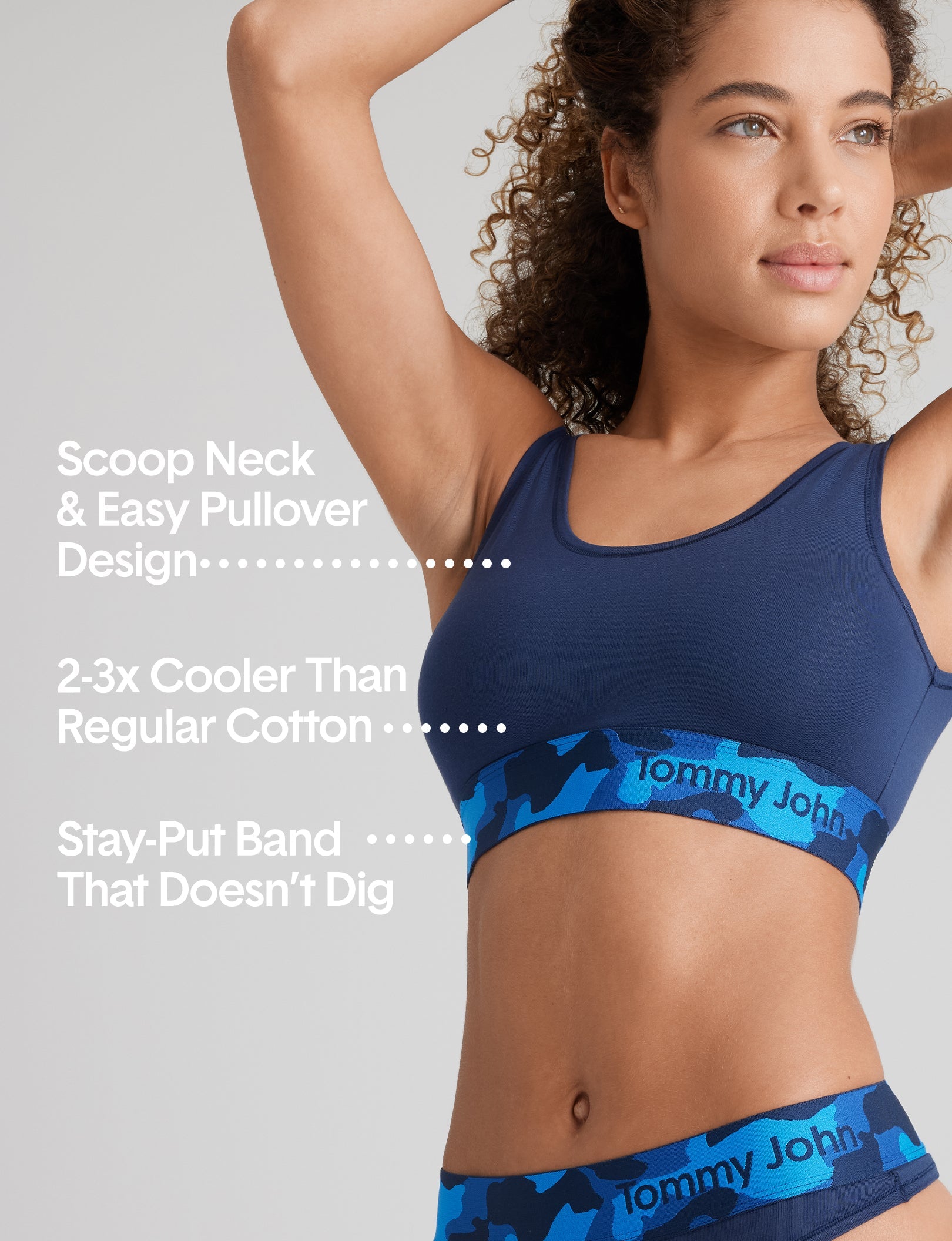 Cool Cotton Scoop Bralette & Brief Set