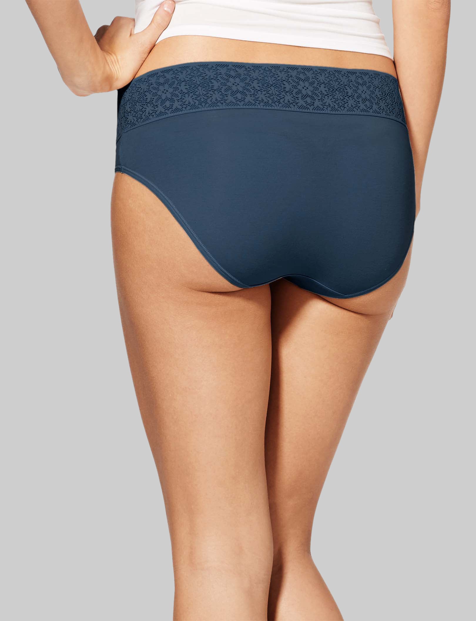 Women's Cool Cotton Brief, Lace Waist