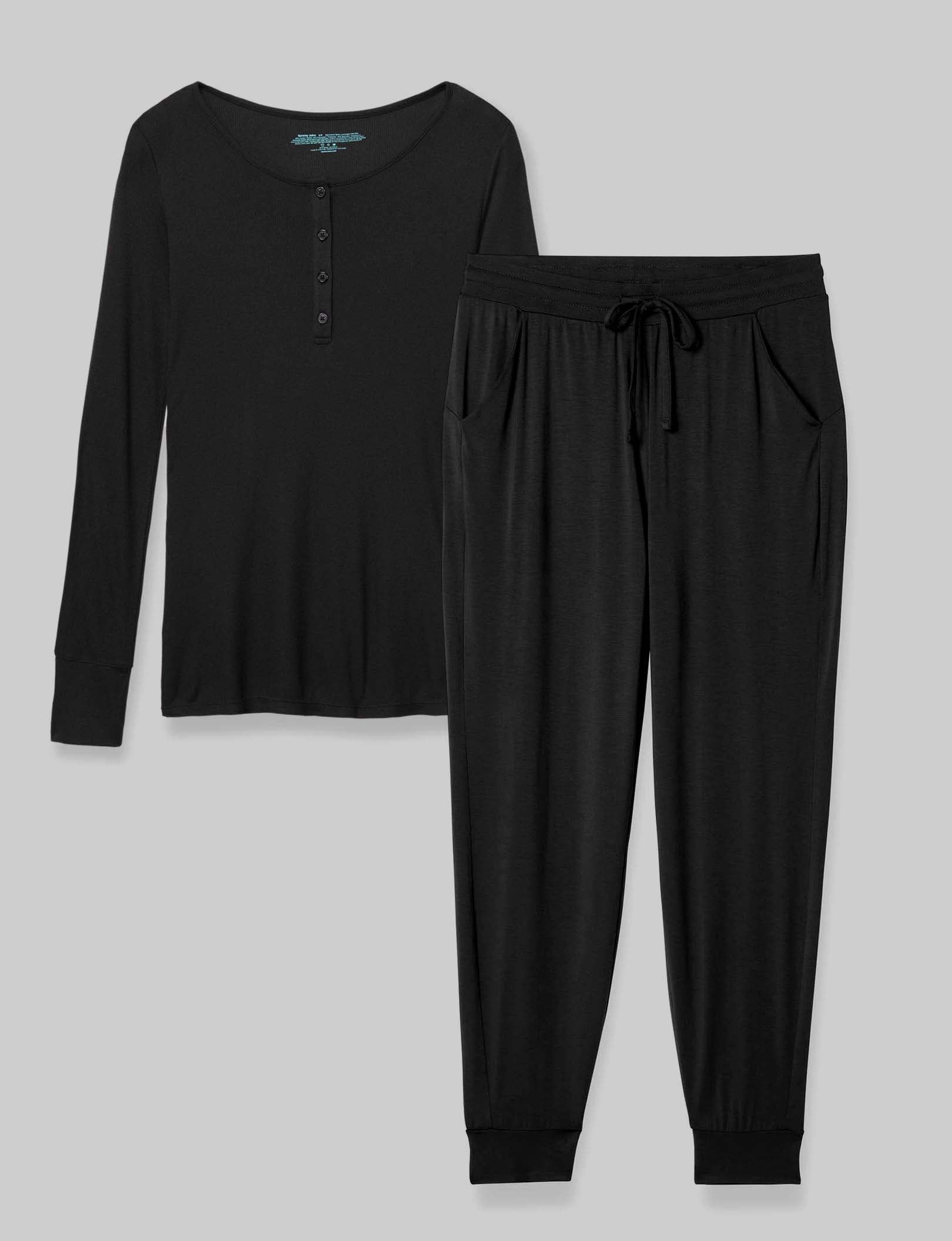 Women's Henley & Jogger Lounge Set